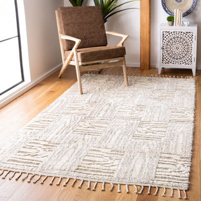 Tapis abstrait noué à la main 80% laine et 20% viscose Donata