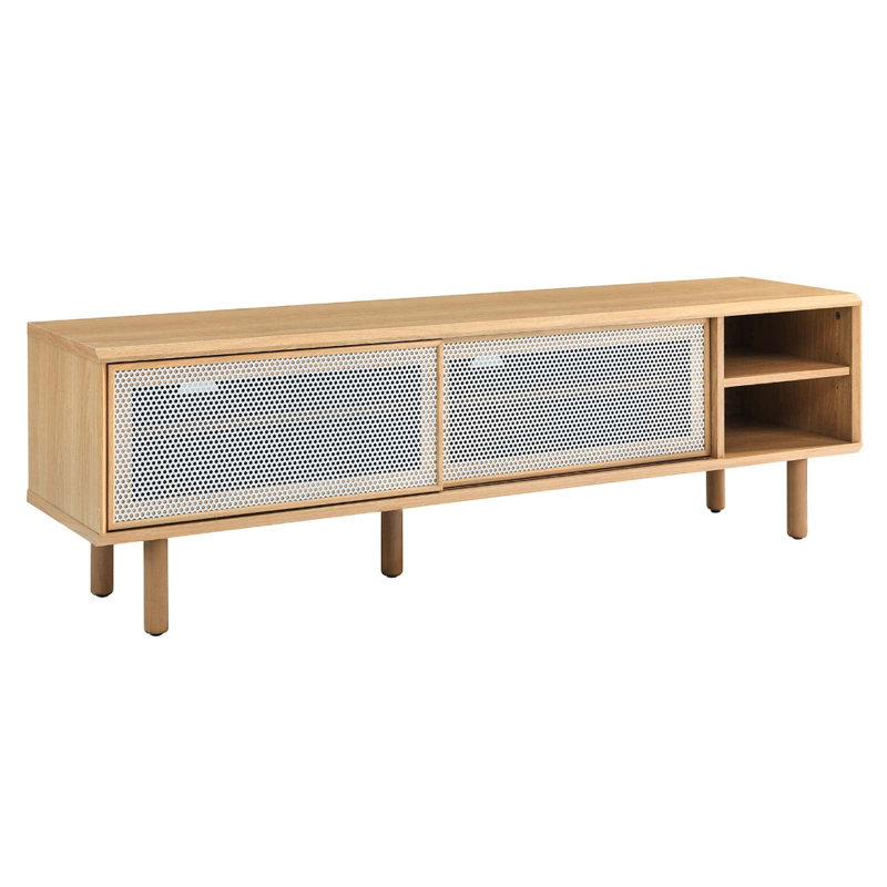 Meuble télé 60 "Kurtis par Modway, Chêne / Blanc
