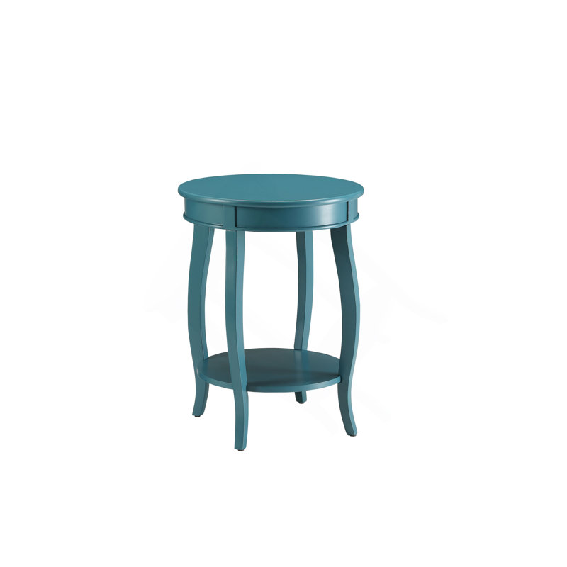 Aberta Finish Accent Table, Teal