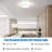 12 Inch LED Flush Mount Ceiling Light, 20W Dimmable LED Ceiling Light Fixture, 3000K Warm White & Brush Nickel, Modern Round Ceiling Chandelier for Living Room, Bedroom-55048205-55048202