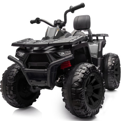 Kids ATV 4-Wheeler, 24 Volt 4WD Ride On Toys for Big Kids w/ 2 Seater, 4x200W Motor, 5.6Mph Max Speed
