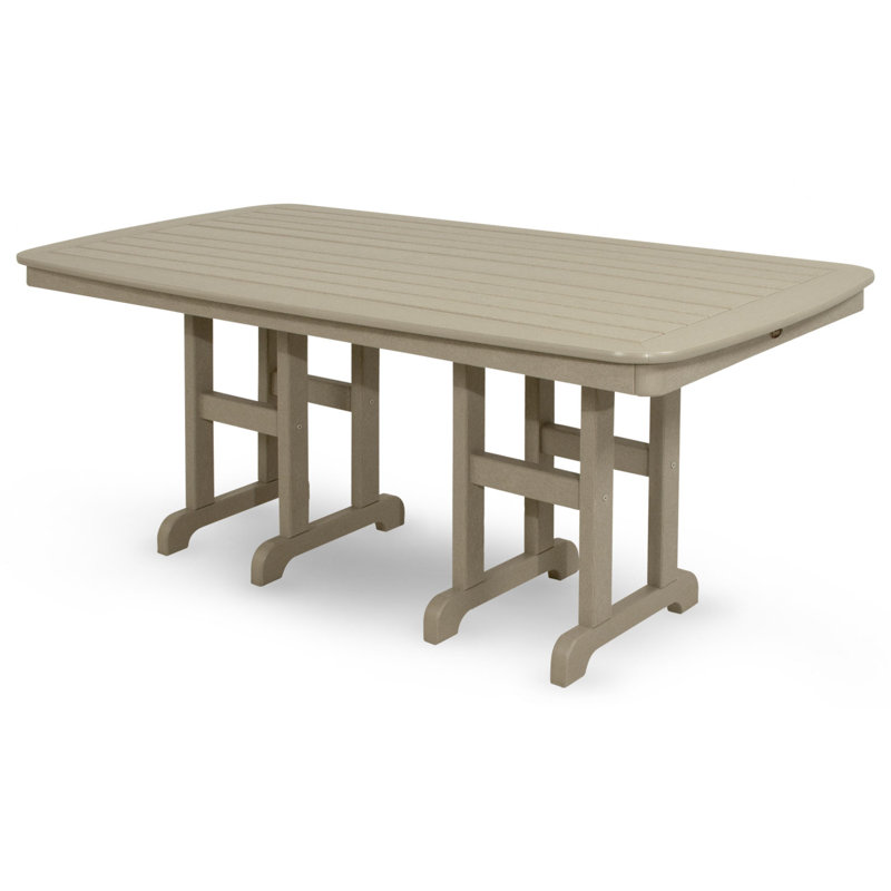 TREX Outdoors Yacht Club 37" x 72" Dining Table, Sand Castle