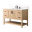 Ensemble de meuble-lavabo simple 48 po Marissa-932996606