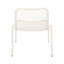 Chaises empilables en fer blanc mat - été agréable, 26 po X P 22,42 po, fer de cour de 7,78 lb