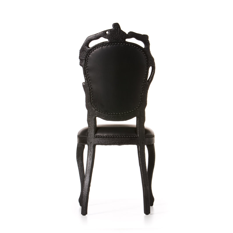 Smoke Leather Dining Chair