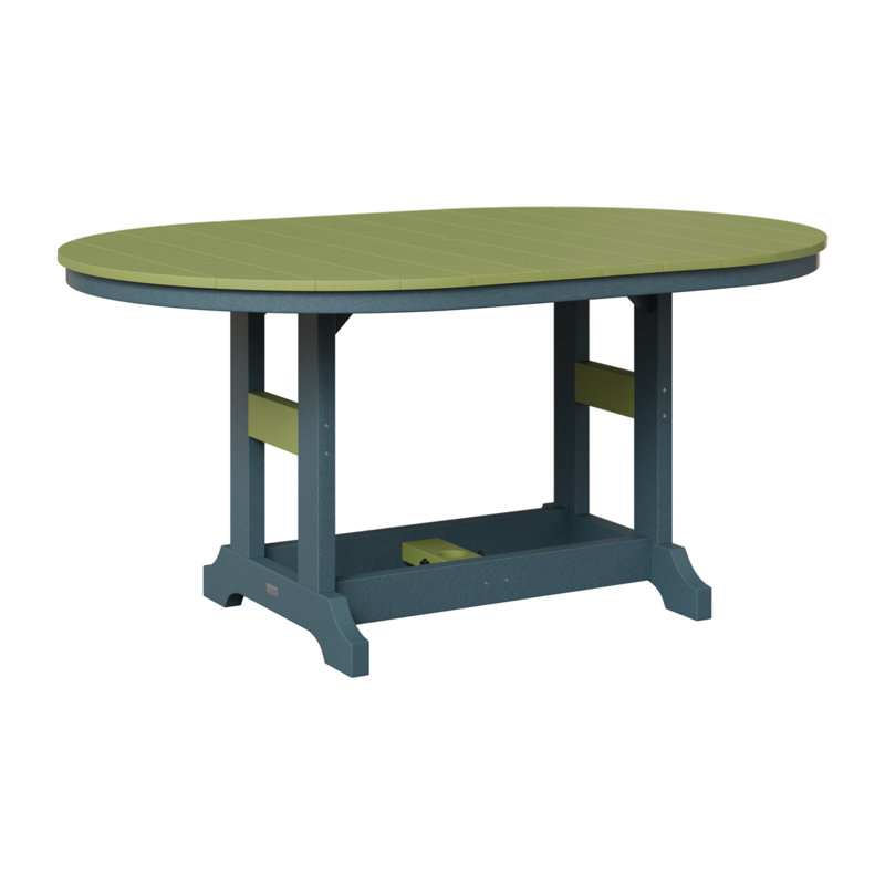Table de salle à manger Berlin Classic, Vert kiwi, Ardoise