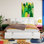Lit plateforme tapissier Hejran, sans sommier tapissier