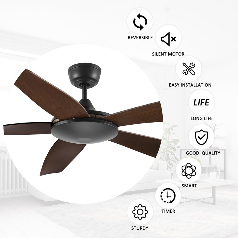 52-inch Smart Ceiling Fan with Remote,Works with Google Assistant and  Alexa,Siri Shortcut