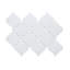 Water Jet Series 3.5" x 4.25" Straight Edge Glass Mosaic Tile-39760089