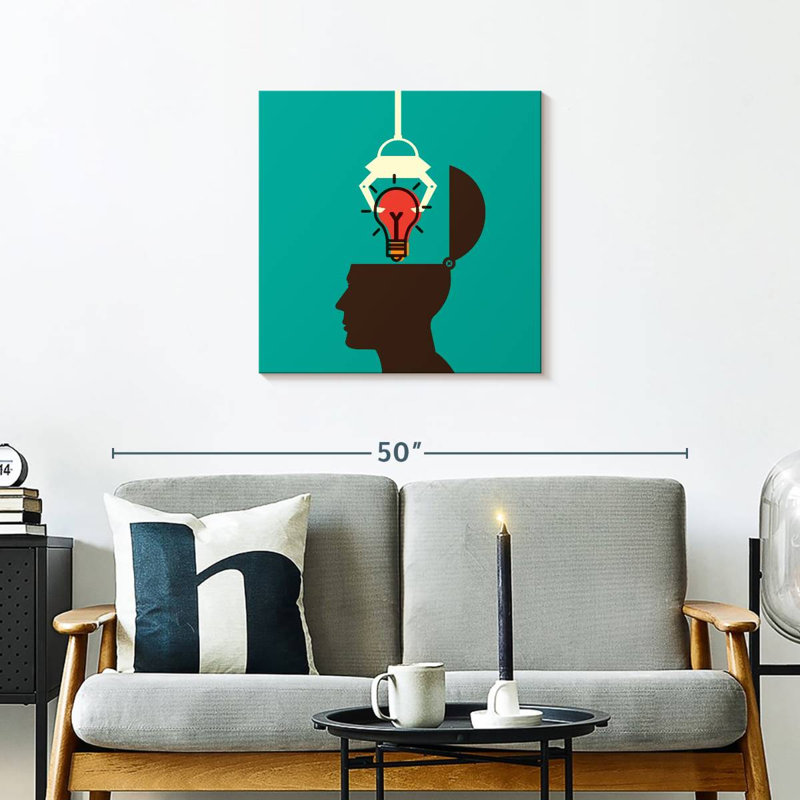 Keiri Tapping An Idea, 24" H x 24" W