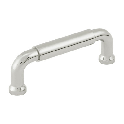 Edgewood Collection Handle Pull - 3-3/4" Center to Center Cabinet Pull Polished Nickel - Transitional Hardware for Drawers & Cabinets