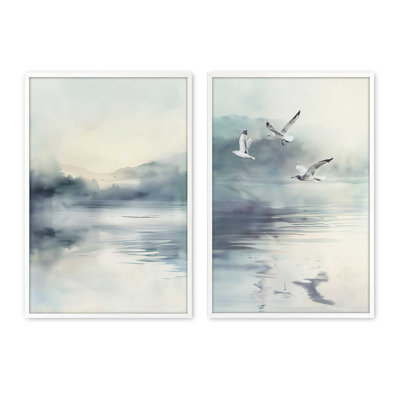 Misty Soar Set of 2 Prints in a Frame