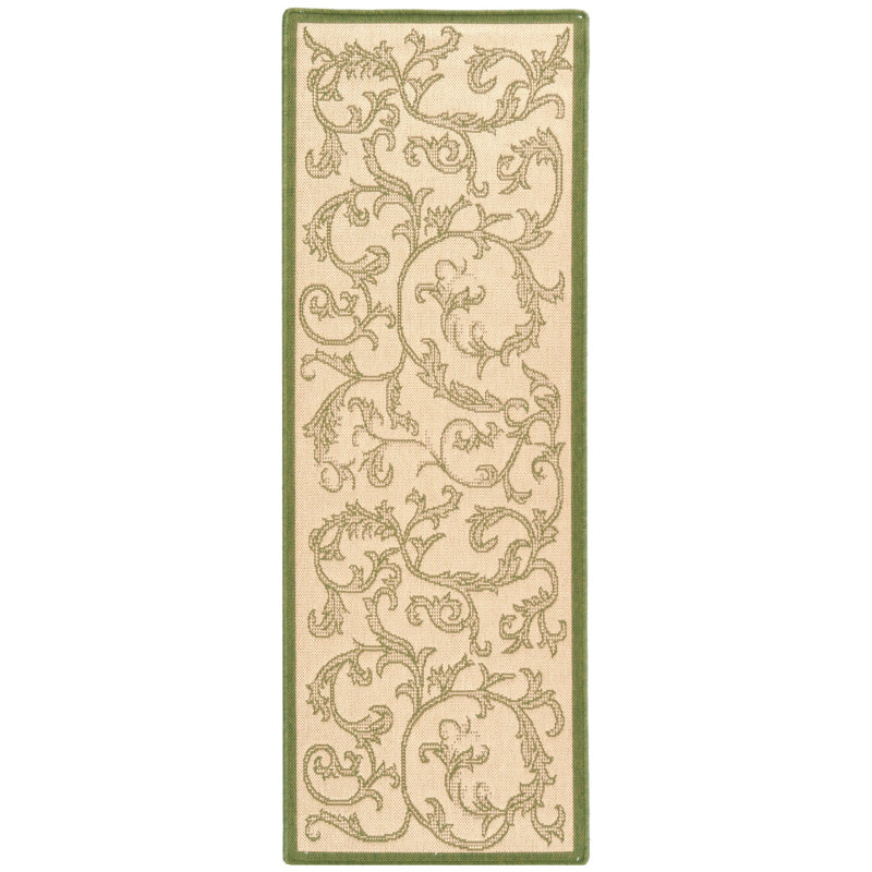Tapis d'intérieur / extérieur à fleurs Herefordshire Performance, Tapis de couloir 2 pi 3 po x 10 pi