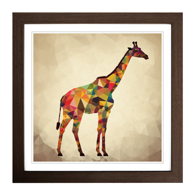 Giraffe Constructivism No.2 - Framed Print