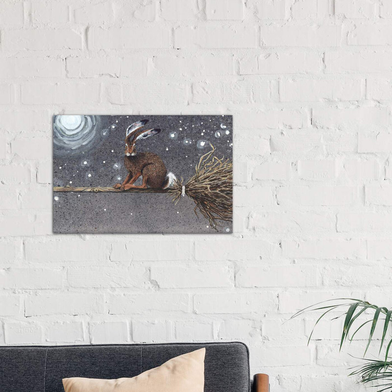 Flyaway Hare by Maggie Vandewalle - Wrapped Canvas Print, 66.04 cm H x 45.72 cm W x 3.175 cm D