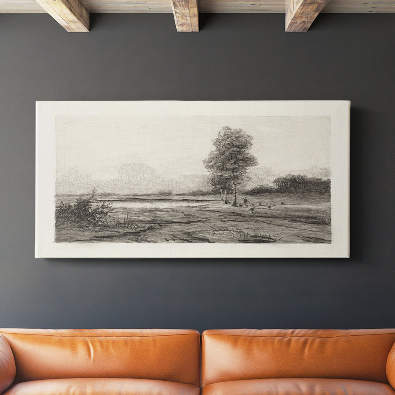 Série abstraite - CMXL III - Toile tendue avec châssis - Prêt à accrocher, H 16 po x l 32 po