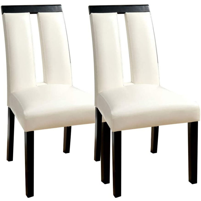 Ensemble de 2 chaises et similicuir en similicuir