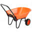 Brouette de jardin à 2 roues, chariot utilitaire de cour de 5 pi³ avec poignée et roues de 10 po de large (capacité de 397 lb)