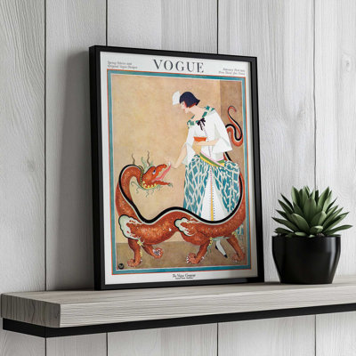Impression sur toile Vintage Fashion Cover IX par Wild Apple