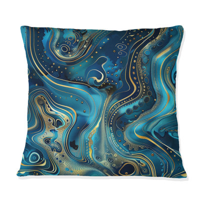 Coussin Blue Gold