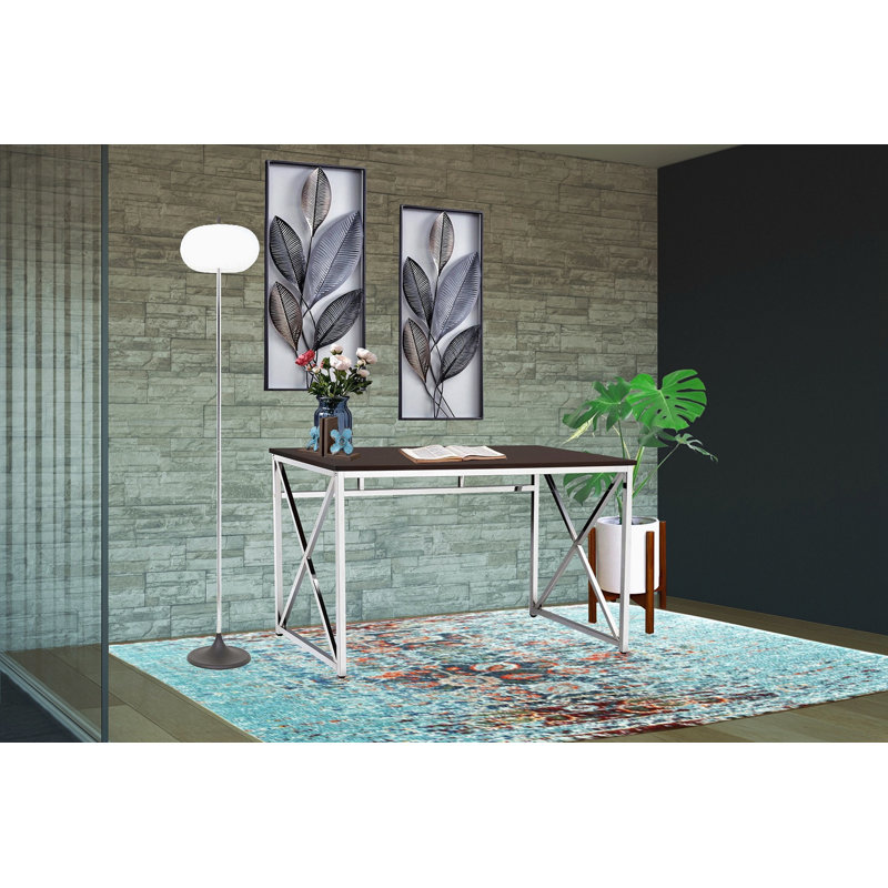 Bureau en MDF Madison / chrome Madison