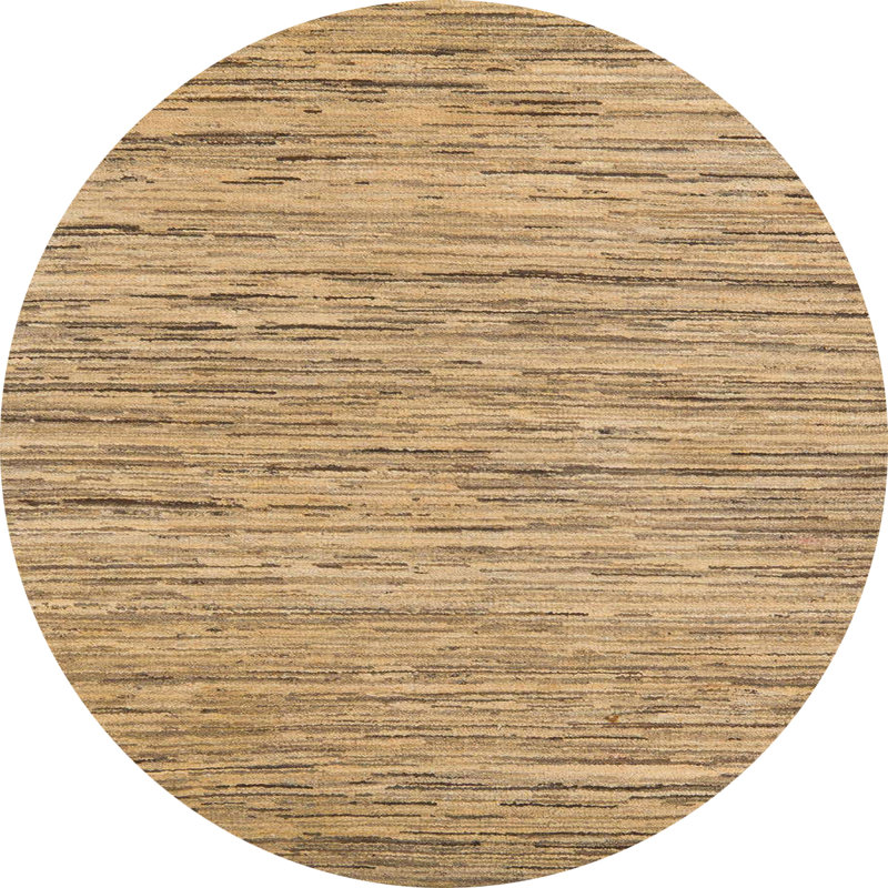 Wool Abstract Indoor Rug, Round 5'
