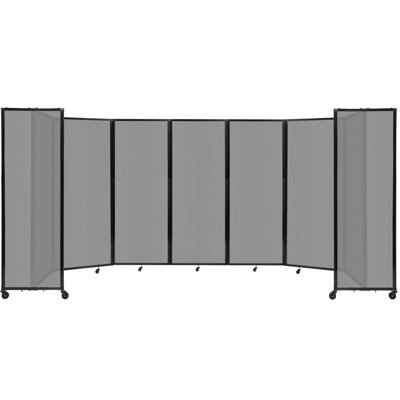 Cloison murale en polycarbonate 360, H 90 po x l 234 po, Gris clair