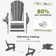 Outdoor Adirondack Chair Set Fire Pit Chair HDPE Foldable Patio Chair With Cup Holder
