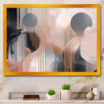 Whispers Of Marble II - Art abstrait marbré encadré