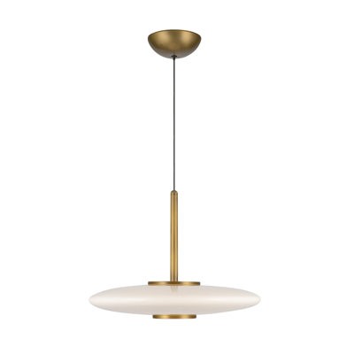 Harden 17-In Glass LED Pendant