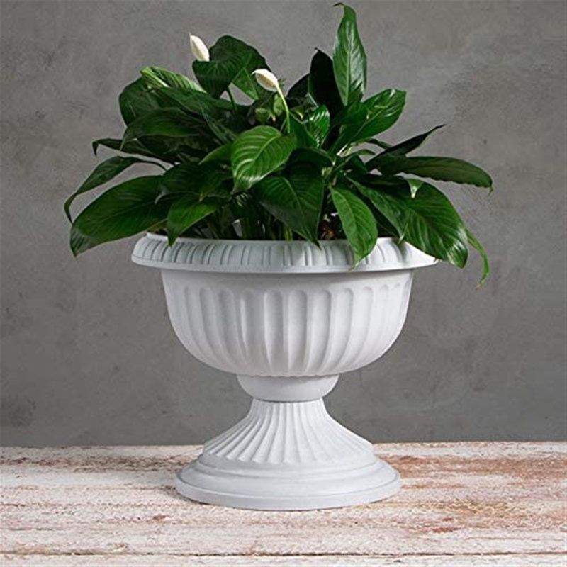 Antonie Urn Planter, Off White, 14.5" H x 18" W x 18" D