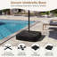 Double-Sided Patio Umbrella w/ Solar Lights & Weighted Base Included 36 LED Large-431802151-432013080