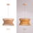 Arba 3-Light Dimmable Solid Wood Drum Chandelier-628949338