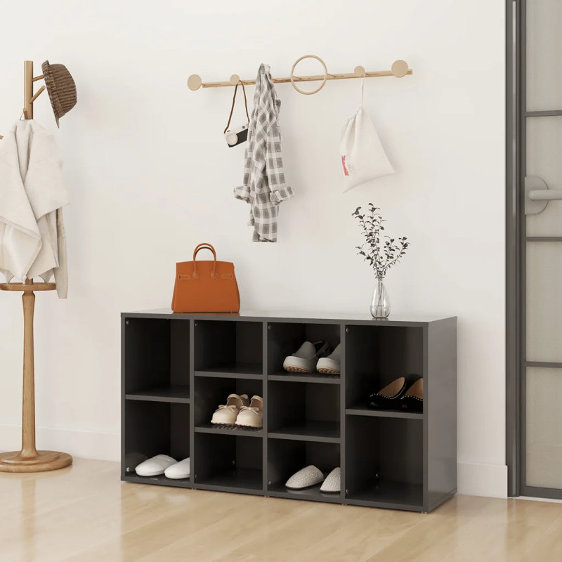10 Pair Shoe Storage, Grey