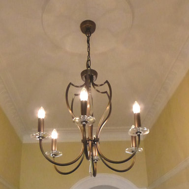 Noi 6 - Light Candle Style Chandelier, Dark Bronze