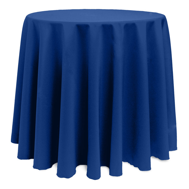 Solid Color Round Tablecloth, 108" x 108", Royal