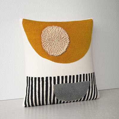 Fulbourn Embroidered Cotton Throw Pillow