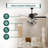 Freja Ceiling Fan with Light Kit