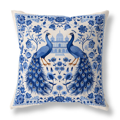 Celestial Feathers Indoor/Outdoor Square Throw Pillow