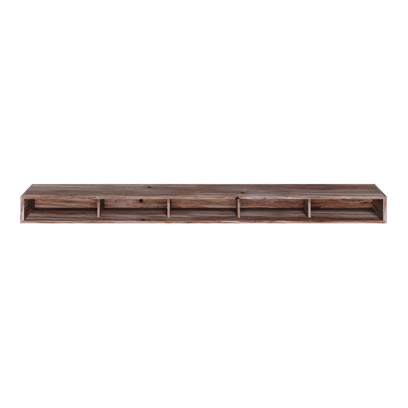5.25 In. D X 9.25 In. W X 48 In. L Unfinished White Oak Wood Mantel, Rustic Ambrosia Maple, 60" L