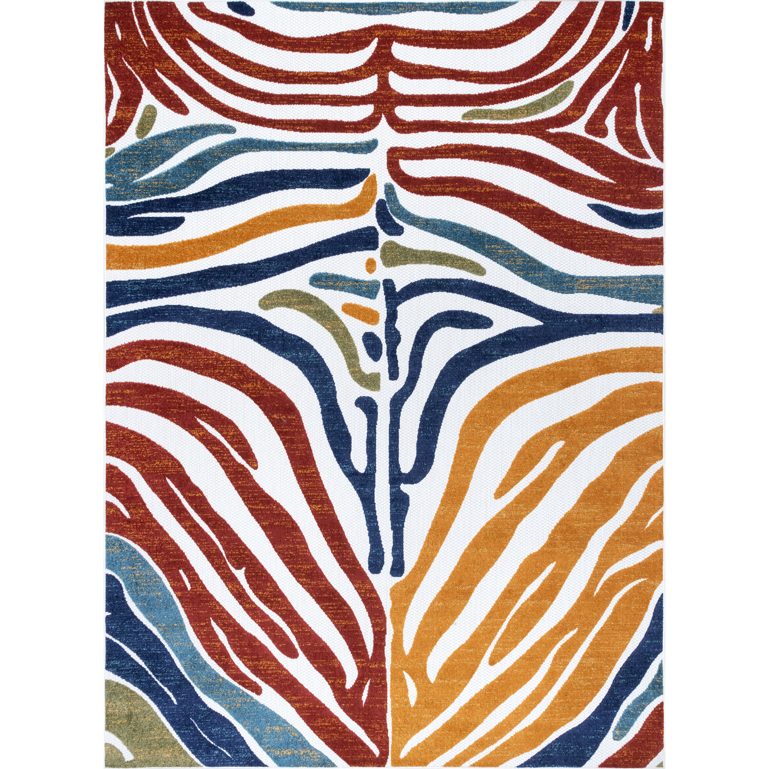 Red Animal Rug Wrought Studio™ Wollano Animal Print Red/Orange Indoor / Outdoor Area ...