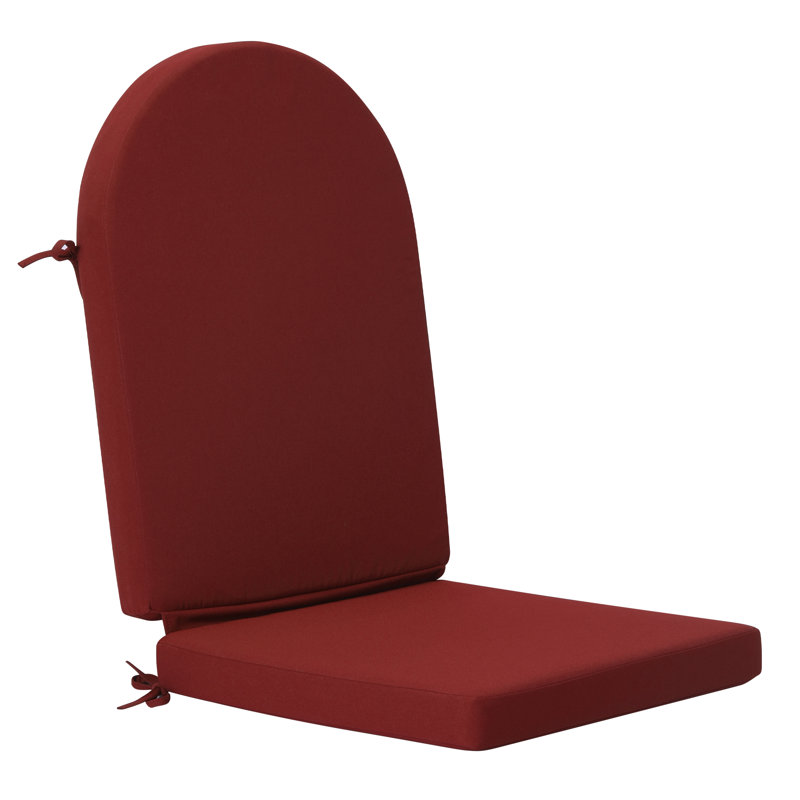 Laguna 2.5" D Weather Resistant Adirondack Seat and Back Cushion, Red