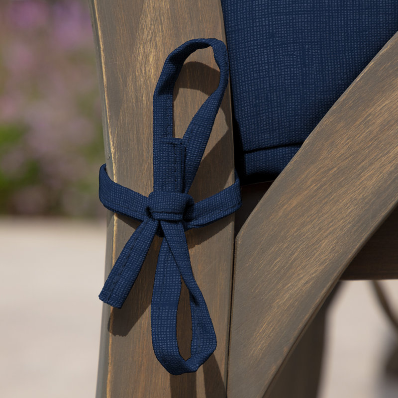 ARDEN Outdoor Dining Chair 4" Cushion, Sapphire Solid Color