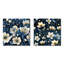 «Meadow Blue» et motif floral beige - ensemble de 2 reproductions d'art sur toile florales-102565026-102565025