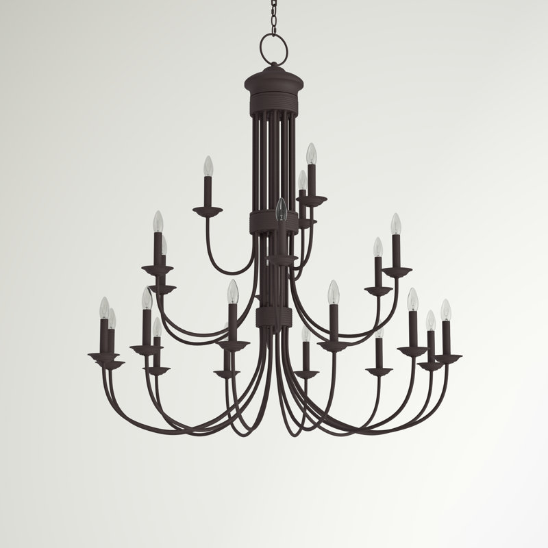 Arunvir 21 - Light Dimmable Chandelier, Bronze