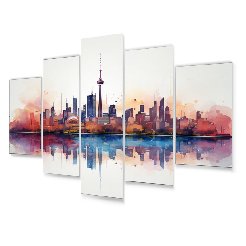 Canada Toronto City II - Canada Metal Art Print Set