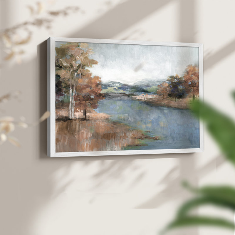 Blush Meadow - impression encadrée - réaménageable, H 11 po x l 14 po, Blanc