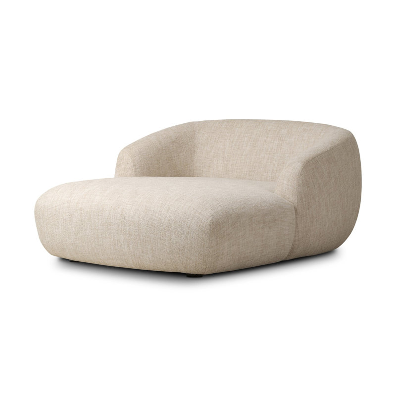 Channing Chaise Lounge, Yuma Cream 96% Polyester/4% Acrylic