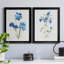 «Blue Blossom Botanical I», ensemble de 2 peintures sur toiles-596050419-596050431