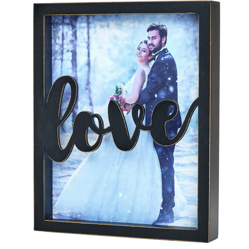 Picture Frame with Mat, Black